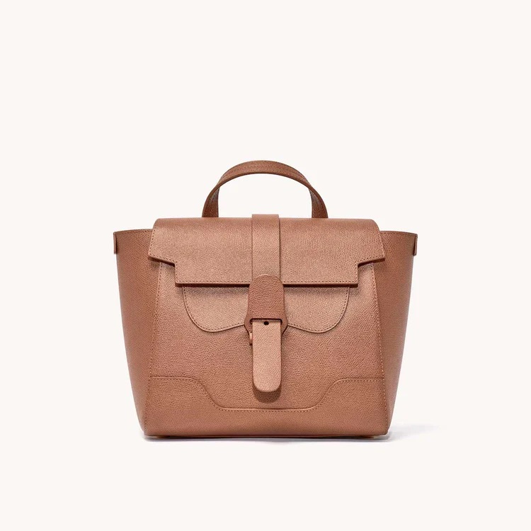 Senreve Midi Maestra In Pebbled Leather With Gold Hardware